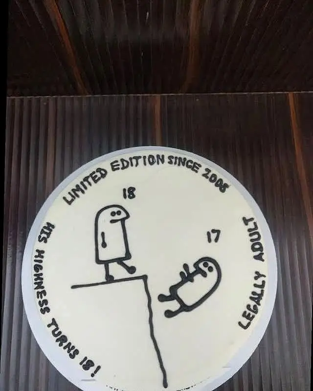 Flork meme cake · 18th birthday