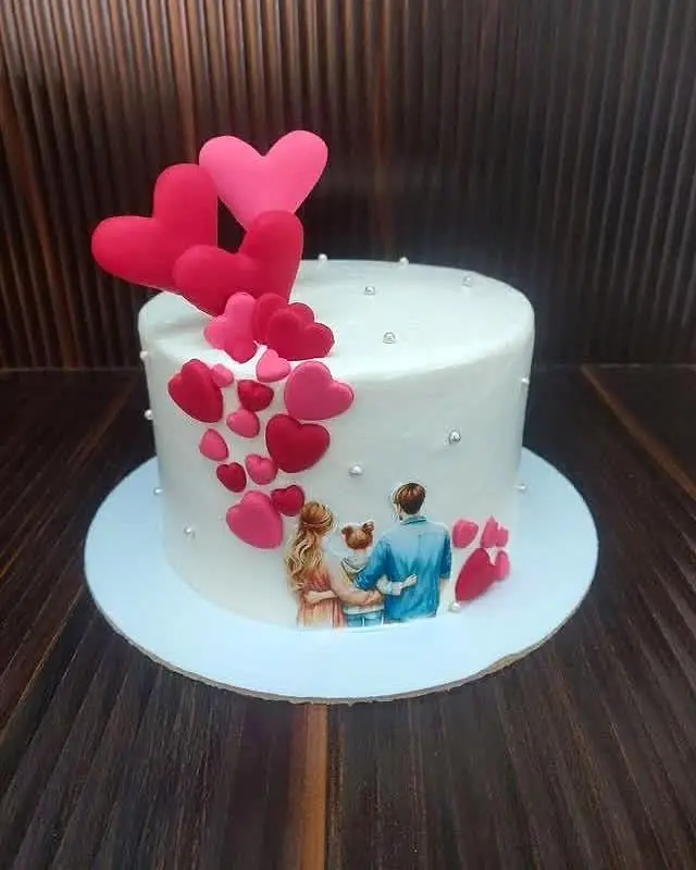 Strawberry Truffle Cake